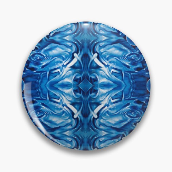 Item preview, Blue Velvet Splash star mandala water ocean waves pattern  designed and sold by bryansteward.