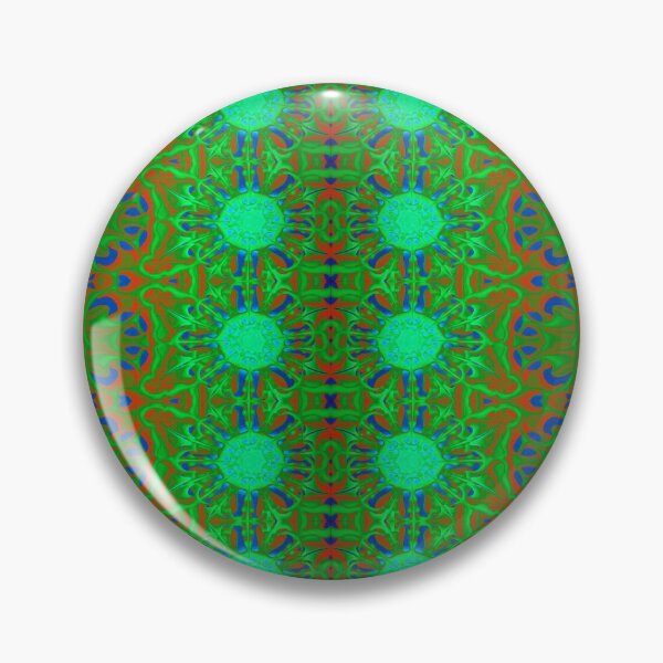 Item preview, Holiday Ornament Snowflake Red, Green, and Blue Flower Pattern "B-Bloom Green" designed and sold by bryansteward.