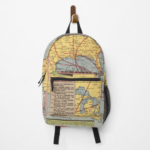 Item preview, 1945 Vintage Hurricane Map of North America designed and sold by Gin Neko.