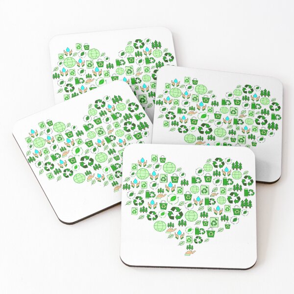 Item preview, Environmental awareness elements heart shape designed and sold by MoMasry.