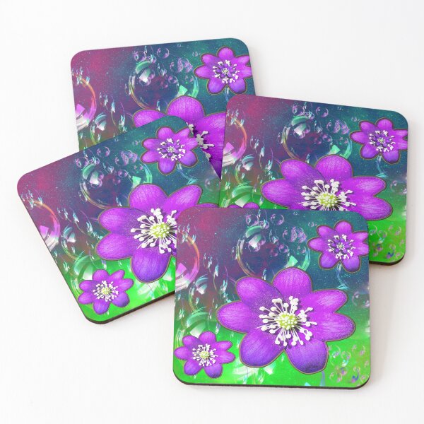 Item preview, Magical Floral Bubbles and purple flowers designed and sold by NC NatureVisions.