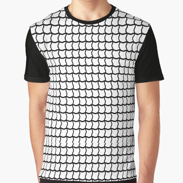 Black And White Striped Graphic T-Shirt