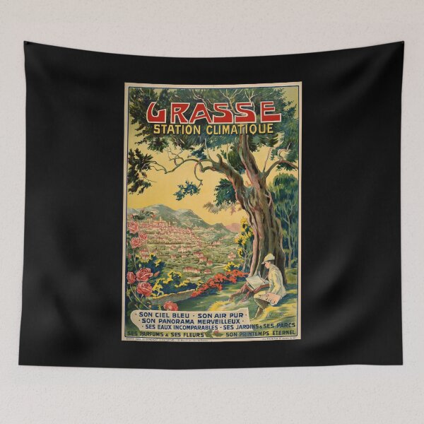Item preview, Grasse retro poster designed and sold by CorasPosters.