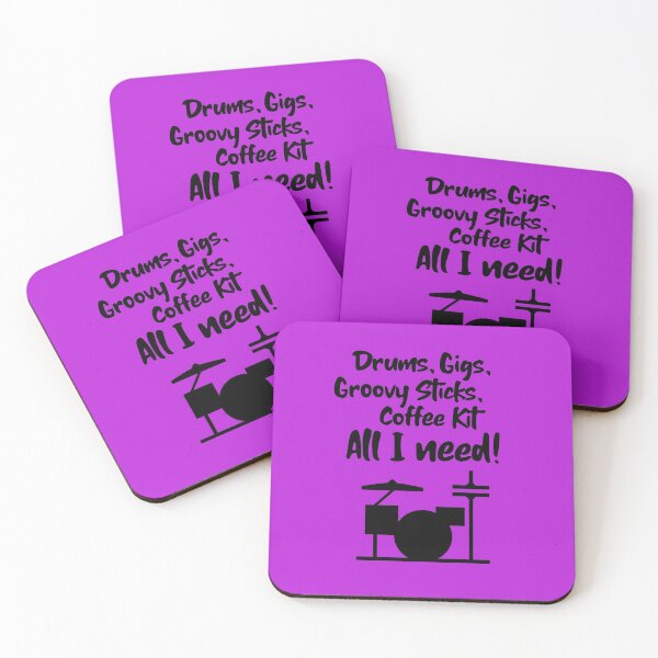 Item preview, Drums, Gigs, Groovy Sticks, Coffee Kit - All I need! Music Piano Band designed and sold by musicmusicpin.