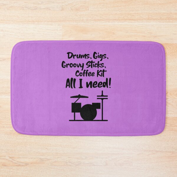 Item preview, Drums, Gigs, Groovy Sticks, Coffee Kit - All I need! Music Piano Band designed and sold by musicmusicpin.