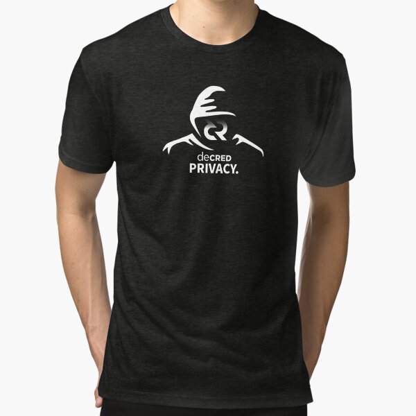 Decred privacy ™ v1 'Design timestamped by https://timestamp.decred.org/' Tri-blend T-Shirt