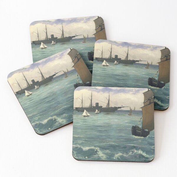 Item preview, Edouard Manet - The "Kearsarge" at Boulogne designed and sold by artichokes.