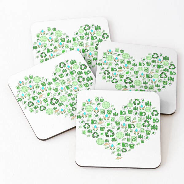 Item preview, Environmental awareness elements heart shape designed and sold by MoMasry.