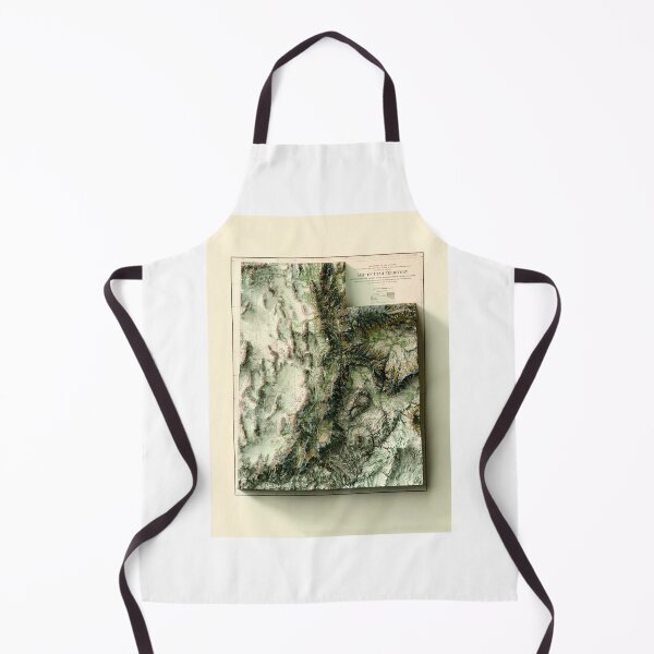 Item preview, 1878 Utah Relief Map digitally-rendered designed and sold by ThinkAboutMaps.