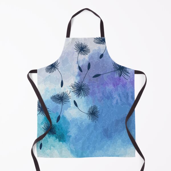 Item preview, Blue Dandelion Seeds on Watercolor designed and sold by ittybittyowl.