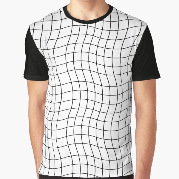 Black And White Striped Graphic T-Shirt