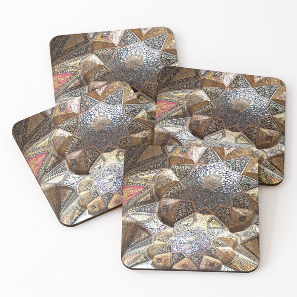 Item preview, Ornamental Persian Relief Tile Mosaic Ceiling, Persia, Iran designed and sold by worldways.