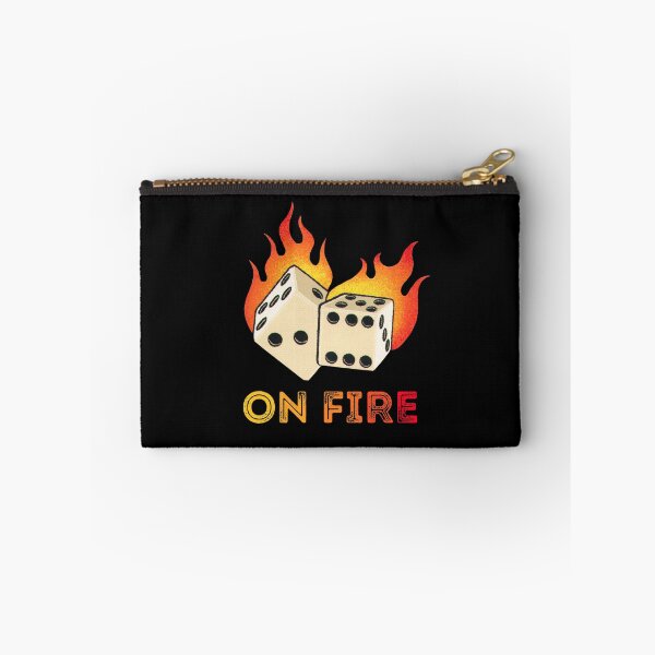 Item preview, On Fire Vintage Flaming Dice Tattoo designed and sold by StudioTina.