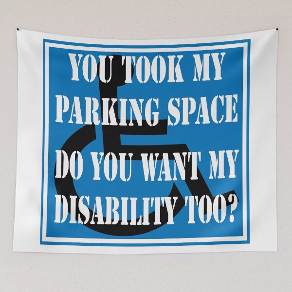 Item preview, Stop Disabled Parking Thieves designed and sold by Blissikins.