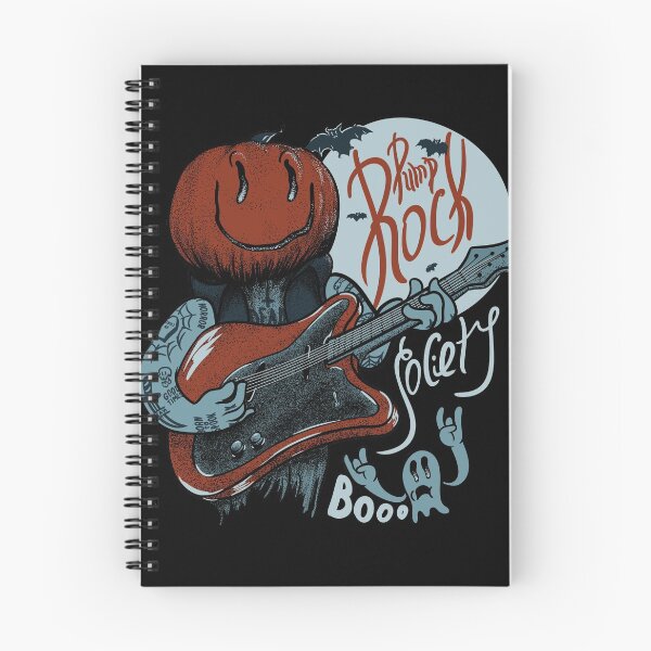 Item preview, Pump Rock Society - Halloween Pumpkin Playing Guitar - Quarantine 2020 | Spooky Sheet Faced Ghost | Full Moon Saturday | Doom | Spooky all year round (Blue) designed and sold by Any Color Designs.