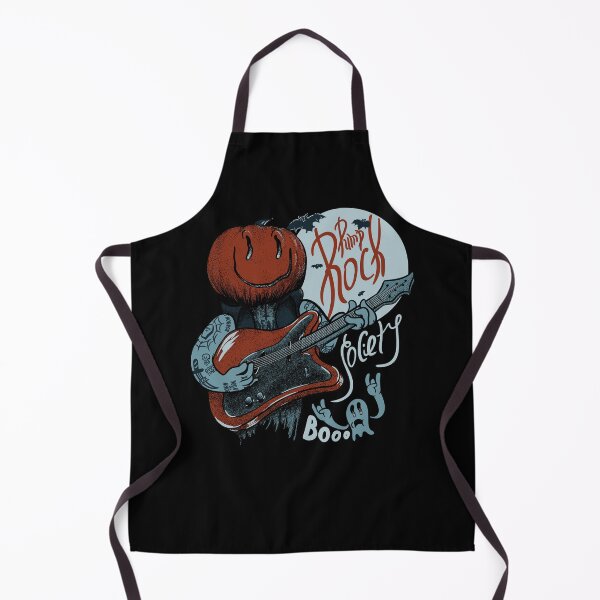 Item preview, Pump Rock Society - Halloween Pumpkin Playing Guitar - Quarantine 2020 | Spooky Sheet Faced Ghost | Full Moon Saturday | Doom | Spooky all year round (Blue) designed and sold by Any Color Designs.