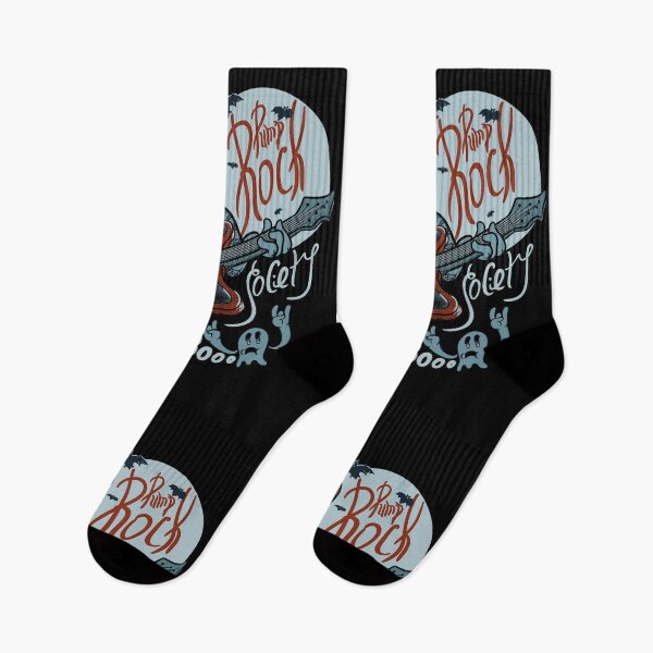 Item preview, Pump Rock Society - Halloween Pumpkin Playing Guitar - Quarantine 2020 | Spooky Sheet Faced Ghost | Full Moon Saturday | Doom | Spooky all year round (Blue) designed and sold by Any Color Designs.