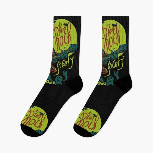 Item preview, Pump Rock Society - Halloween Pumpkin Playing Guitar - Quarantine 2020 | Spooky Sheet Faced Ghost | Full Moon Saturday | Doom | Vintage Pumpkin all year round Halloween Scene 2020 (Green) designed and sold by Any Color Designs.