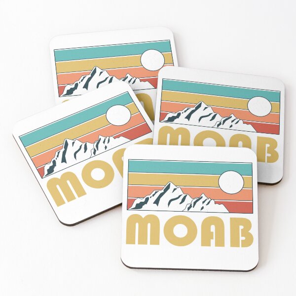 Item preview, Moab Retro Vintage - Moab Utah Mountain Souvenir - Gift - Hometown - Hiking - Nature designed and sold by HappyTees Lab.