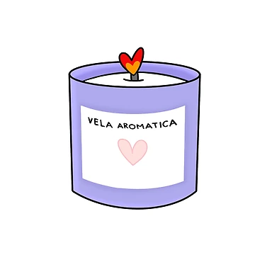 Artwork thumbnail, CANDLE LAVENDER by paoalvarezh