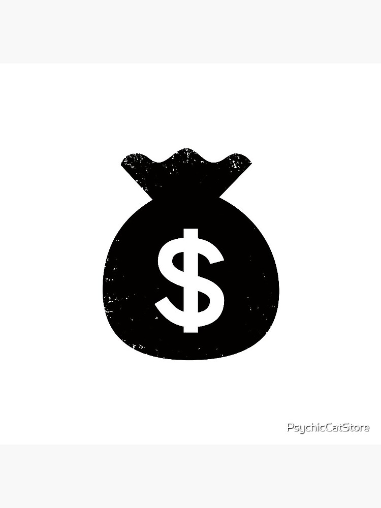 Money Bag Symbol Icon for fans of money riches wealth Sticker for Sale by  PsychicCatStore