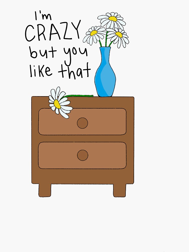 "Daisies on your nightstand " Sticker by nfrowley Redbubble