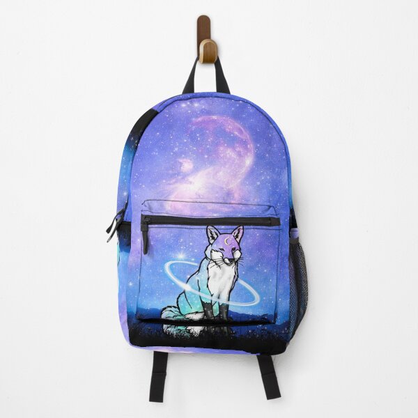 Item preview, Fantasy Fox Galaxy Blue Constellation Moon Pastel Landscape Watercolor designed and sold by Jolly-Yosei.