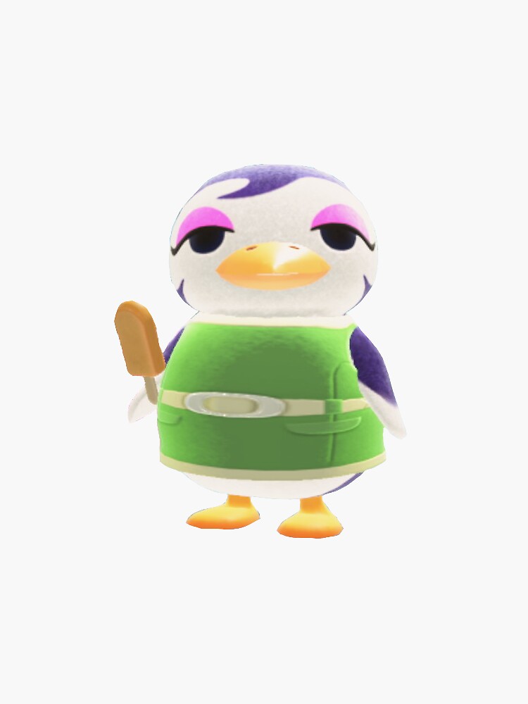 "ACNH Gwen Enjoying Ice Cream" Sticker by StarRainbow Redbubble