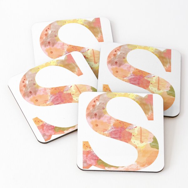 Item preview, S Monogram Initial Watercolour Autumnal designed and sold by Blissikins.