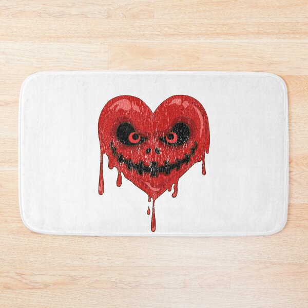 Item preview, Scary Face bleeding in heart shape vintage designed and sold by MoMasry.