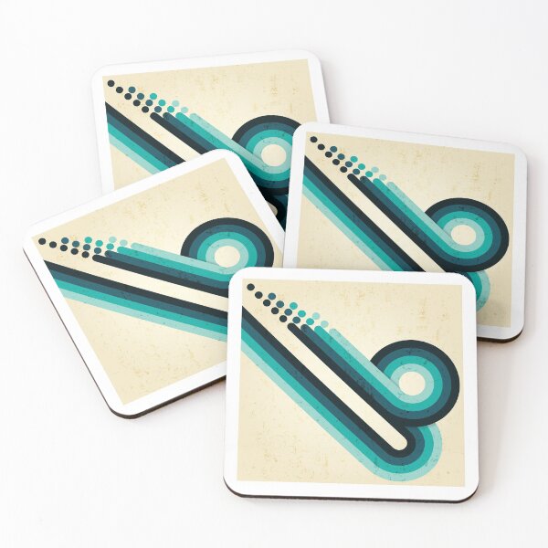 Item preview, Retro blue pattern designed and sold by RaionKeiji.