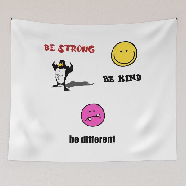Item preview,  Be kind be strong be different designed and sold by amanikafrawy.