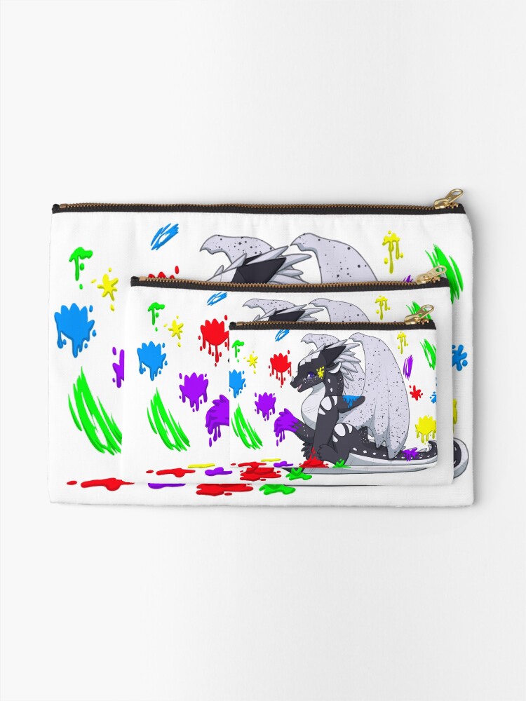 Alternate view of Whiteout Painting Zipper Pouch