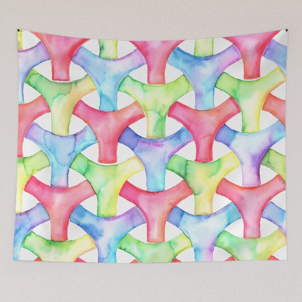 Item preview, Tri-weave Geometric Rainbow designed and sold by RoxyTocin.