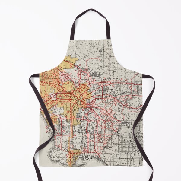 Item preview, 1935 Vintage Map of Los Angeles County, California designed and sold by Gin Neko.