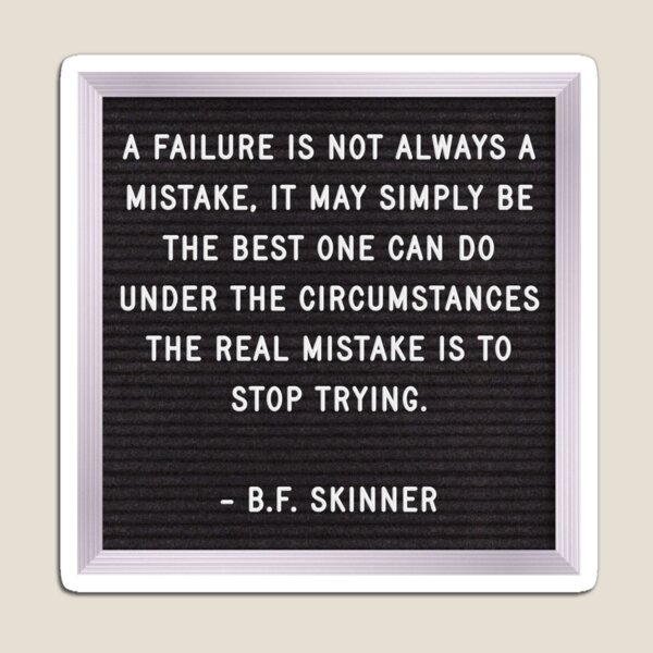 Item preview, Failure BF Skinner letterboard quote designed and sold by bcbayay designs.