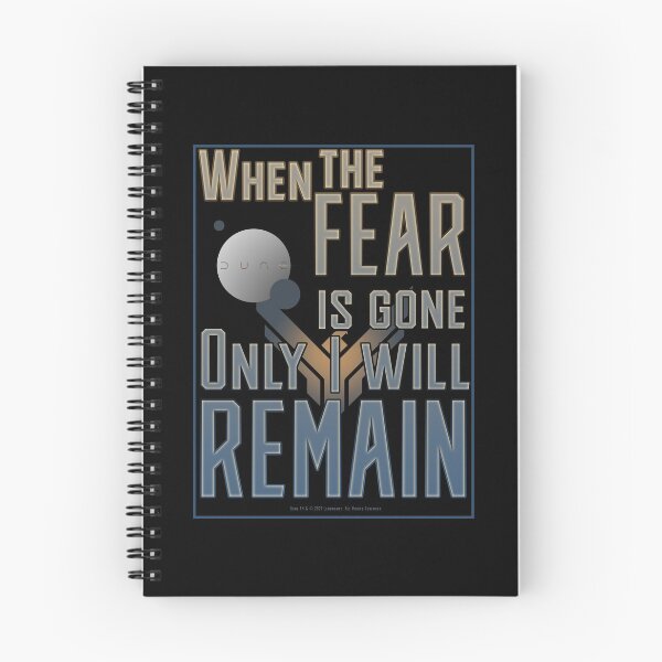 Item preview, Fear is the Mind Killer, Dune 2020, Face my Fear, Dune 2021, beyond fear, Destiny Awaits, book cover theme,  designed and sold by preyjectile.