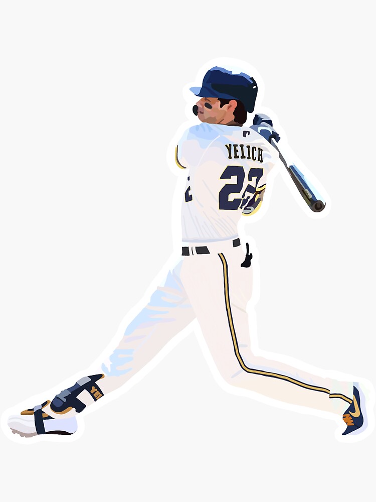 Christian Yelich Cartoon Sticker