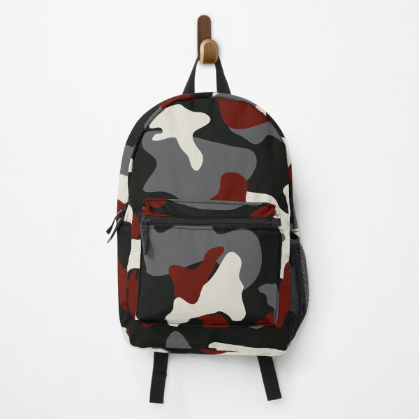 Item preview, Camouflage Black Grey Red White Winter Street Camo designed and sold by Cyberty.