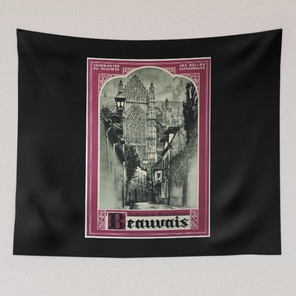 Item preview, Beauvais retro poster designed and sold by CorasPosters.