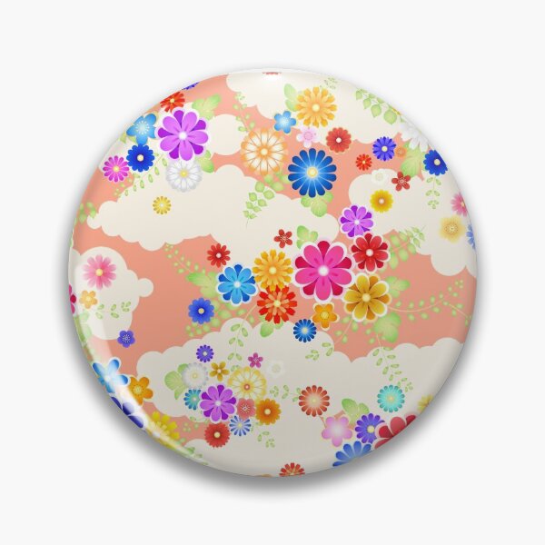 Artikelvorschau, Blumenmuster des Kimonos der traditionellen japanischen Art entworfen und verkauft von RaionKeiji.