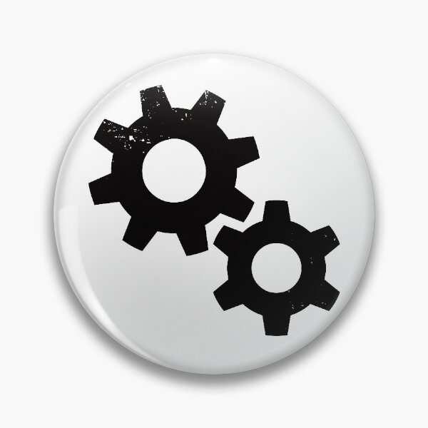 Item preview, Gears or settings symbol icon cute distressed designed and sold by PsychicCatStore.
