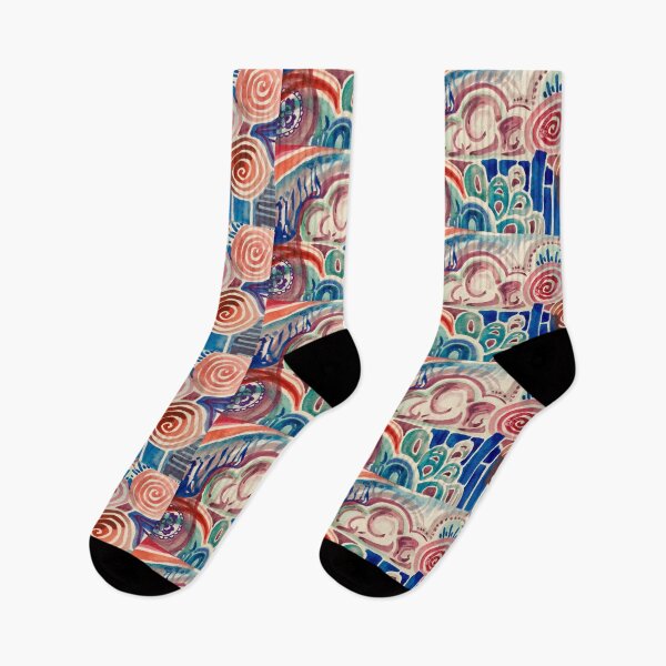 Item preview, Abstract Patriotic Reds, Whites and Blues Swirly Patterns designed and sold by navitaelwell.