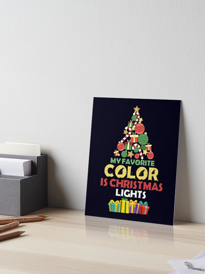 Favourite Christmas Things | Art Board Print