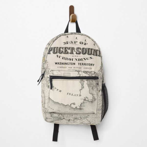 Item preview, 1877 Map Of Puget Sound And Surroundings, Washington Territory. designed and sold by Gin Neko.