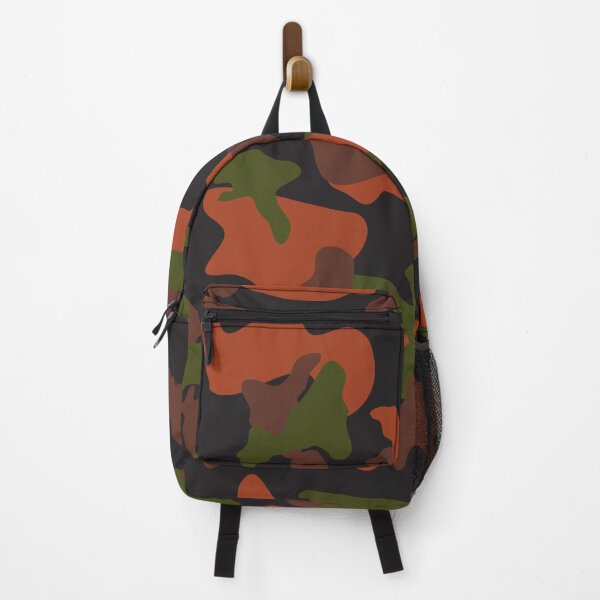 Item preview, Camouflage Black Brown Green Orange Hunting Camo designed and sold by Cyberty.