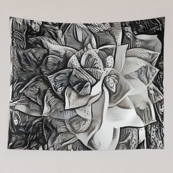Item preview, Black and White Flower designed and sold by Brendan Arthur Ring.