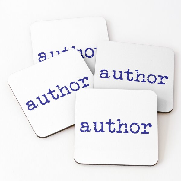 Item preview, author in navy designed and sold by TeaRoseWriter.