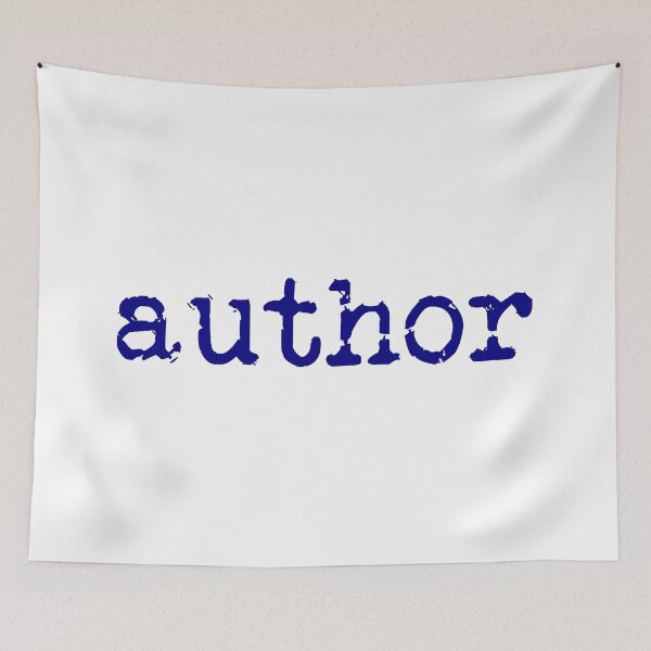 Item preview, author in navy designed and sold by TeaRoseWriter.