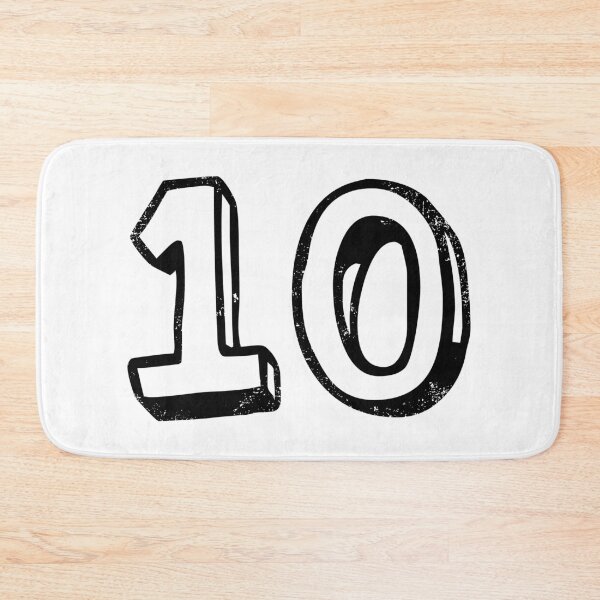 Item preview, Ten the number 10 in fun font for people who love ten designed and sold by PsychicCatStore.
